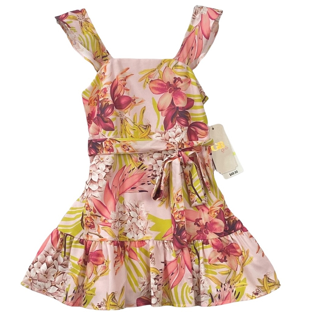 GB Girls Pink Floral Dress